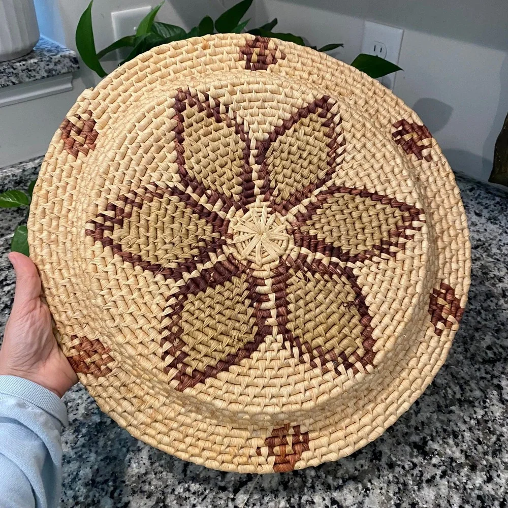 African Palm Leaves Basket